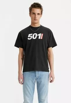 Футболка с принтом Levi's, черный