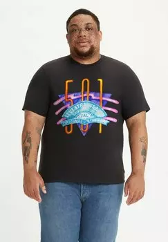 Футболка с принтом Levi's, черный