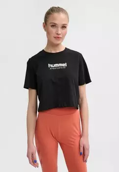 Футболка с принтом LGC MALU CROPPED Hummel, цвет black