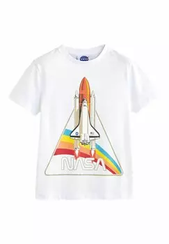 Футболка с принтом LICENSED NASA REGULAR FIT Next, цвет white