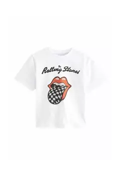 Футболка с принтом LICENSED ROLLING STONES, REGULAR FIT Next, белый