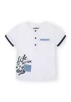 Футболка с принтом LIFE Canada House, белый