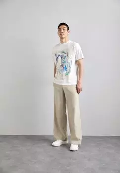 Футболка с принтом Life Drawing Paul Smith, белая