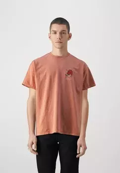 Футболка с принтом LIFE IS SWEET TEE UNISEX BDG Urban Outfitters, цвет orange