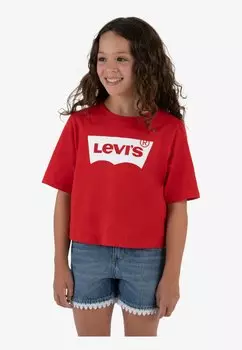 Футболка с принтом LIGHT BRIGHT MEET & GREET TOP Levi's, цвет super red