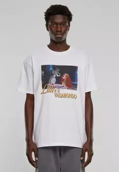 Футболка с принтом LILLI E IL VAGABONDO HEAVY Upscale by Mister Tee, цвет white