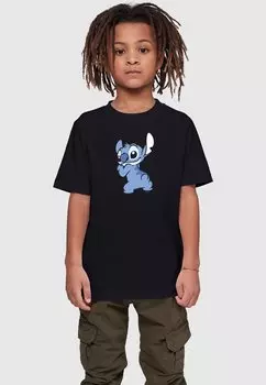 Футболка с принтом LILO AND STITCH ABSOLUTE CULT, цвет black