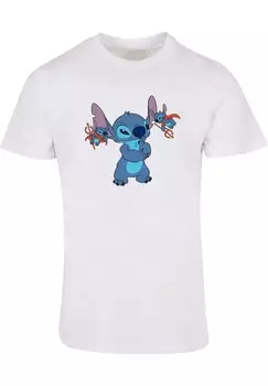 Футболка с принтом LILO AND STITCH LITTLE DEVILS BASIC ABSOLUTE CULT, белый