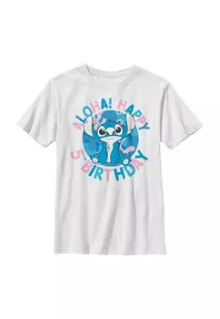 Футболка с принтом Lilo & Stitch Stitch 5Th Birthday Disney, белый