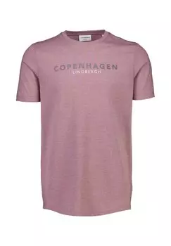Футболка с принтом Lindbergh, цвет Berry Mel