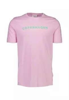 Футболка с принтом Lindbergh, светло-розовый