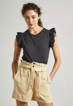 Футболка с принтом LINDSAY Pepe Jeans, цвет infinity grey