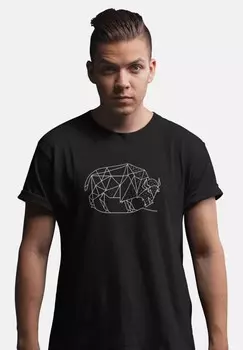 Футболка с принтом LINEART Reverve Fashion, черный