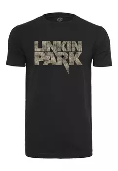Футболка с принтом LINKIN PARK DISTRESSED LOGO TEE Merchcode, черный