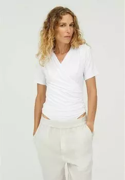 Футболка с принтом LIONE SS mbyM, цвет optical white