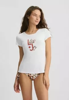 Футболка с принтом LIU JO, белый