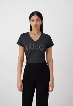 Футболка с принтом Liu Jo Jeans, черный