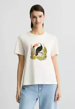 Футболка с принтом LIU JO, молочный