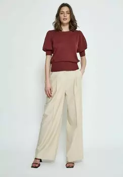 Футболка с принтом LIVA Minus, коричневый