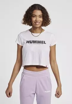 Футболка с принтом LLEGACY CROPPED Hummel, цвет white black