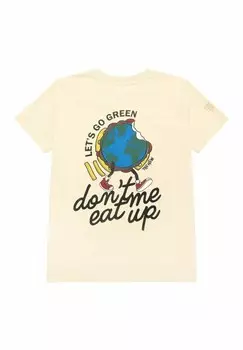 Футболка с принтом LOGAN The New, бежевый