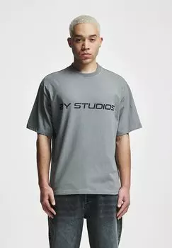 Футболка с принтом Logo 2Y Studios, цвет washed grey