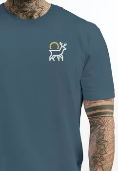 Футболка с принтом LOGO ABSTRAKT STREETSTYLE Neverless, синий