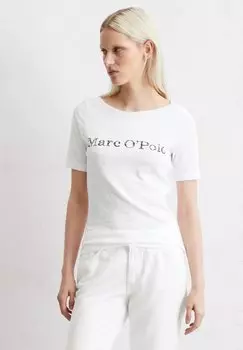 Футболка с принтом LOGO AUS WEICHEM Marc O'Polo, белый