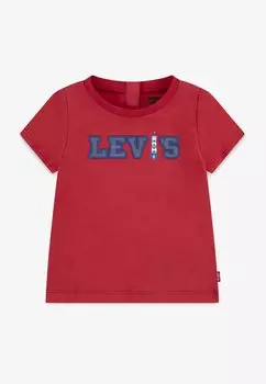 Футболка с принтом LOGO CHAMBRAY APPLIQUE TEE Levi's, красный