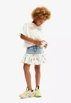 Футболка с принтом Logo Desigual, белый
