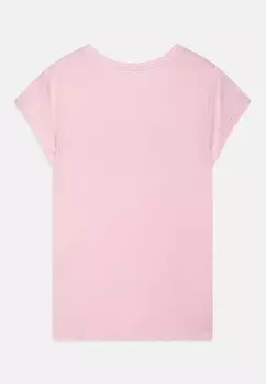 Футболка с принтом Logo Girls GAP, светло-розовый