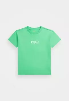 Футболка с принтом LOGO HEAVYWEIGHT COTTON JERSEY TEE Polo Ralph Lauren, зеленый