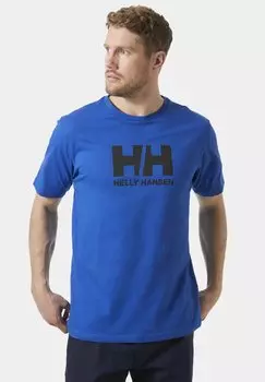Футболка с принтом LOGO Helly Hansen, цвет royal blue dark blue