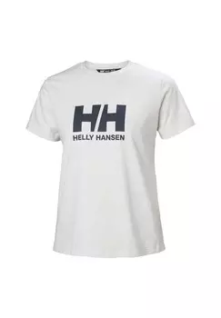 Футболка с принтом LOGO Helly Hansen, кремовый