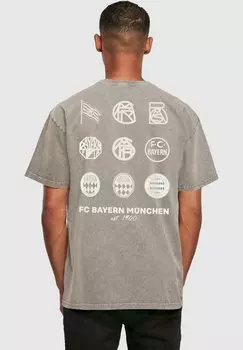 Футболка с принтом Logo History 2 Acid Washed Heavy FC Bayern Mnchen, цвет asphalt
