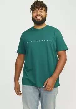 Футболка с принтом LOGO Jack & Jones, бирюзовый