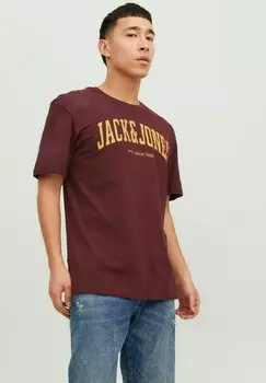 Футболка с принтом LOGO Jack & Jones, цвет port royale