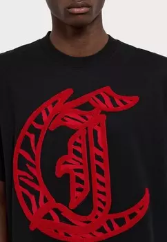 Футболка с принтом LOGO Just Cavalli, черный