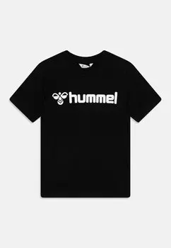 Футболка с принтом Logo Kids Unisex Hummel, черный