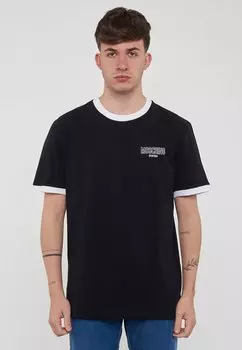 Футболка с принтом LOGO MOSCHINO, черный