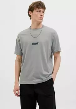 Футболка с принтом LOGO RUNDHALSAUSSCHNITT Jack & Jones, серый