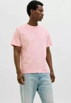 Футболка с принтом LOGO RUNDHALSAUSSCHNITT Jack & Jones, розовый
