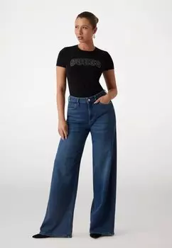 Футболка с принтом LOGO SLIM FIT Guess, черный