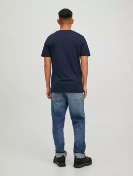 Футболка с принтом LOGO T-SHIRT 2-ER STCK PACK Jack & Jones, цвет Stone Blue Denim