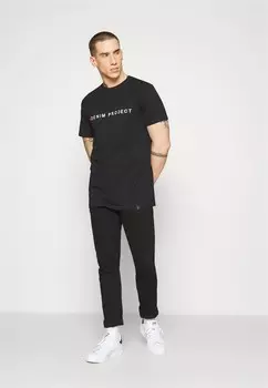 Футболка с принтом LOGO TEE Denim Project, черный
