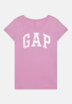 Футболка с принтом LOGO TEE GIRLS GAP, цвет sugar pink