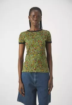 Футболка с принтом LOGO TEE MAX&Co., цвет khaki