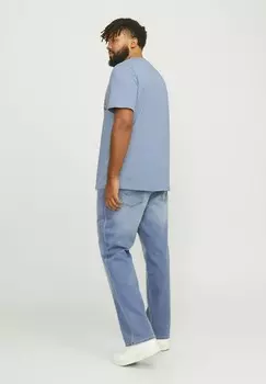 Футболка с принтом LOGO TEE O-NECK Jack & Jones, светло-голубой