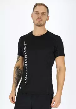 Футболка с принтом LOGO TEE Swedemount, черный