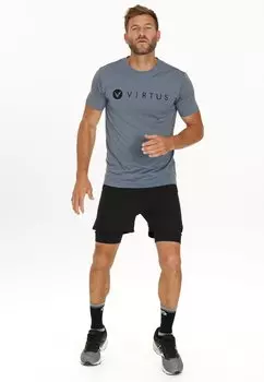 Футболка с принтом LOGO TEE VIRTUS, цвет flint stone